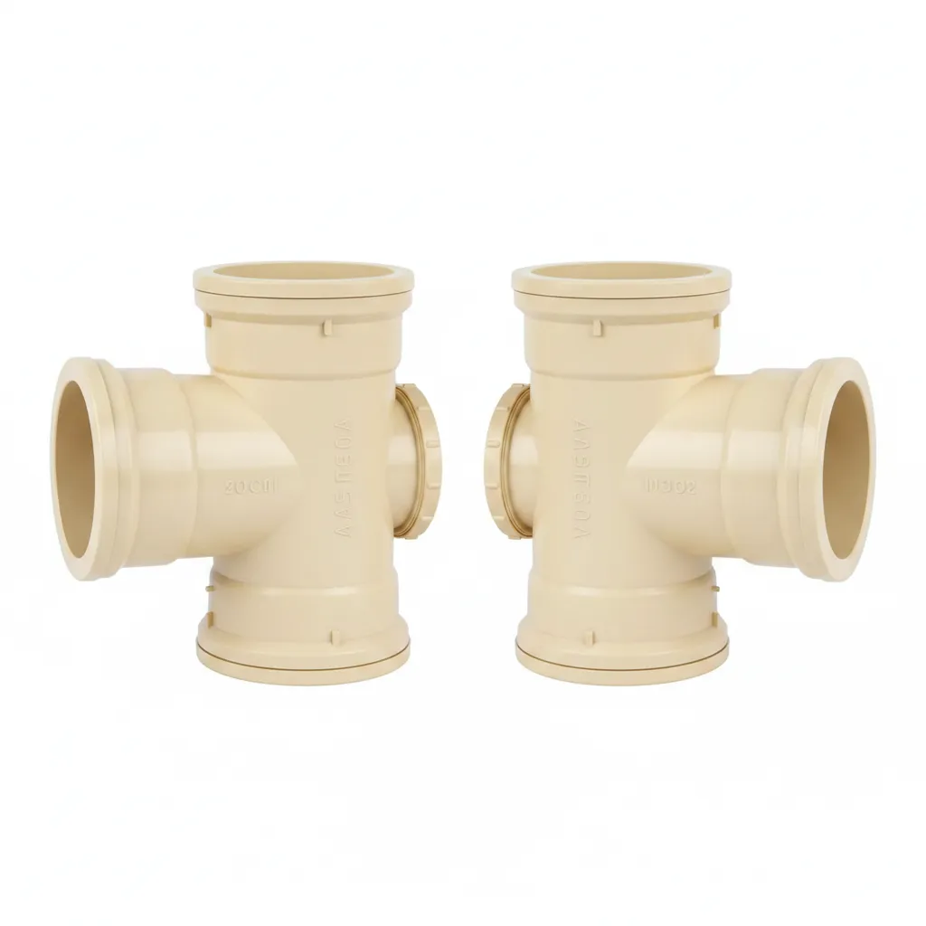 Durable 110mm 87.5 Waste Junction for Plumbing Systems - 2 Pack