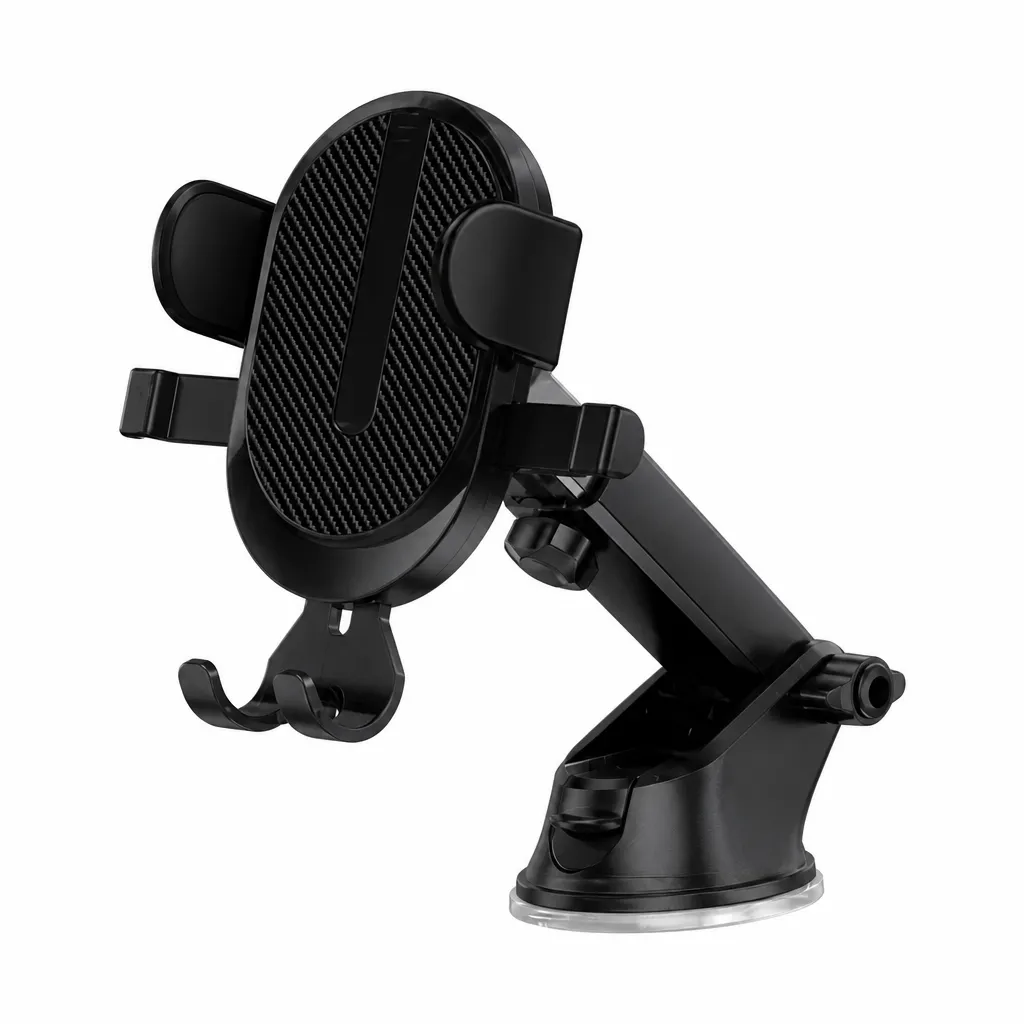 Car Phone Holder With One Key Locking And Anti Shake Design