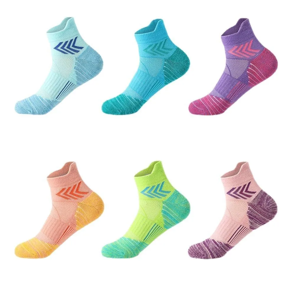 Professional Athletic Anti-Slip Running Socks for Basketball,Soccer 6 Pairs