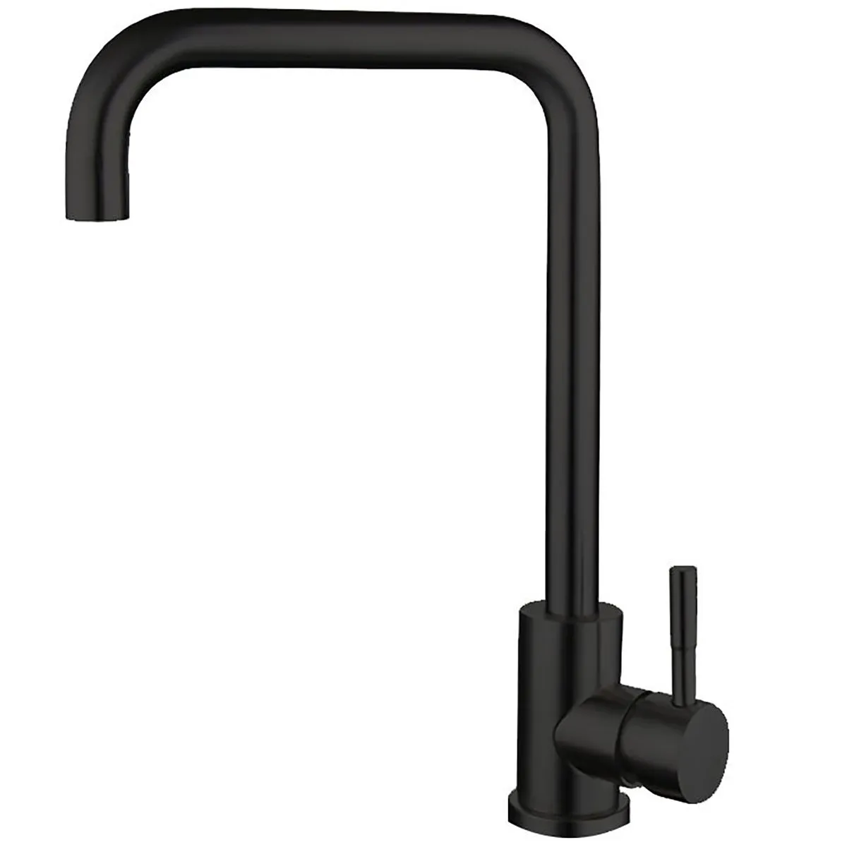 MEBUPOL Kitchen Tap,Polished Chrome Handles Monobloc Kitchen Mixer Taps - Black