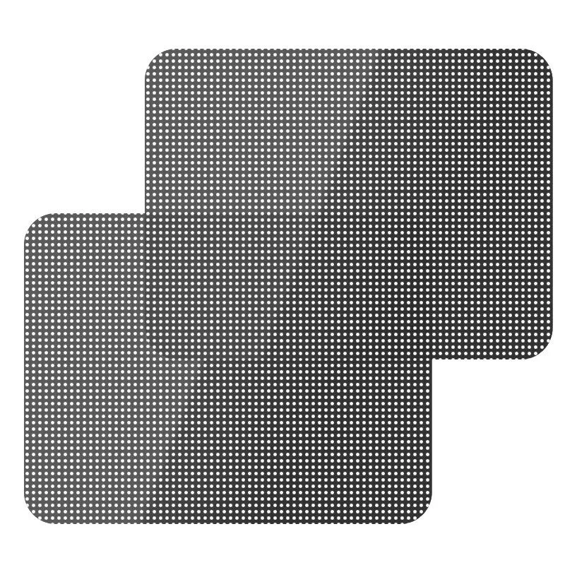 4 Piece Car Sunshade Set | Black Mesh Static Cling Window Sun Shades