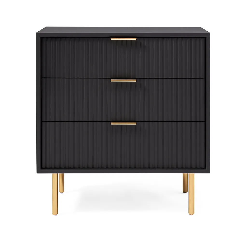 Adele Pedestal - Black/Gold 