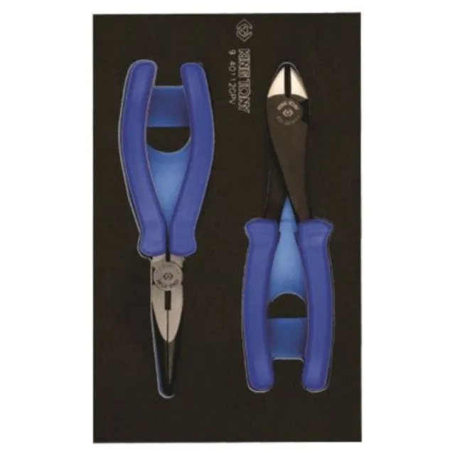 King Tony - Pliers Set Side/C And Long/N 200mm 2 Piece Eva Foam