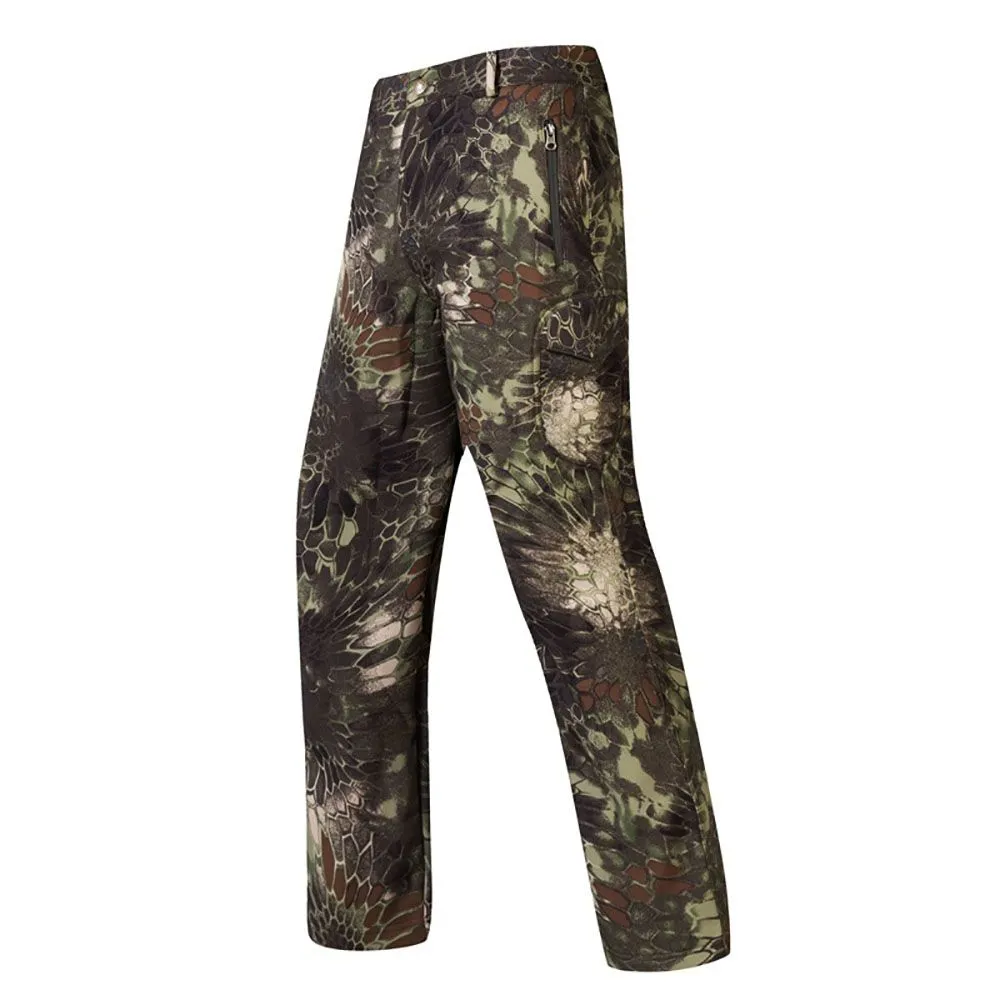 Men's Pants Camouflage Tactical Hiking Combat Trousers Softshell Outdoor