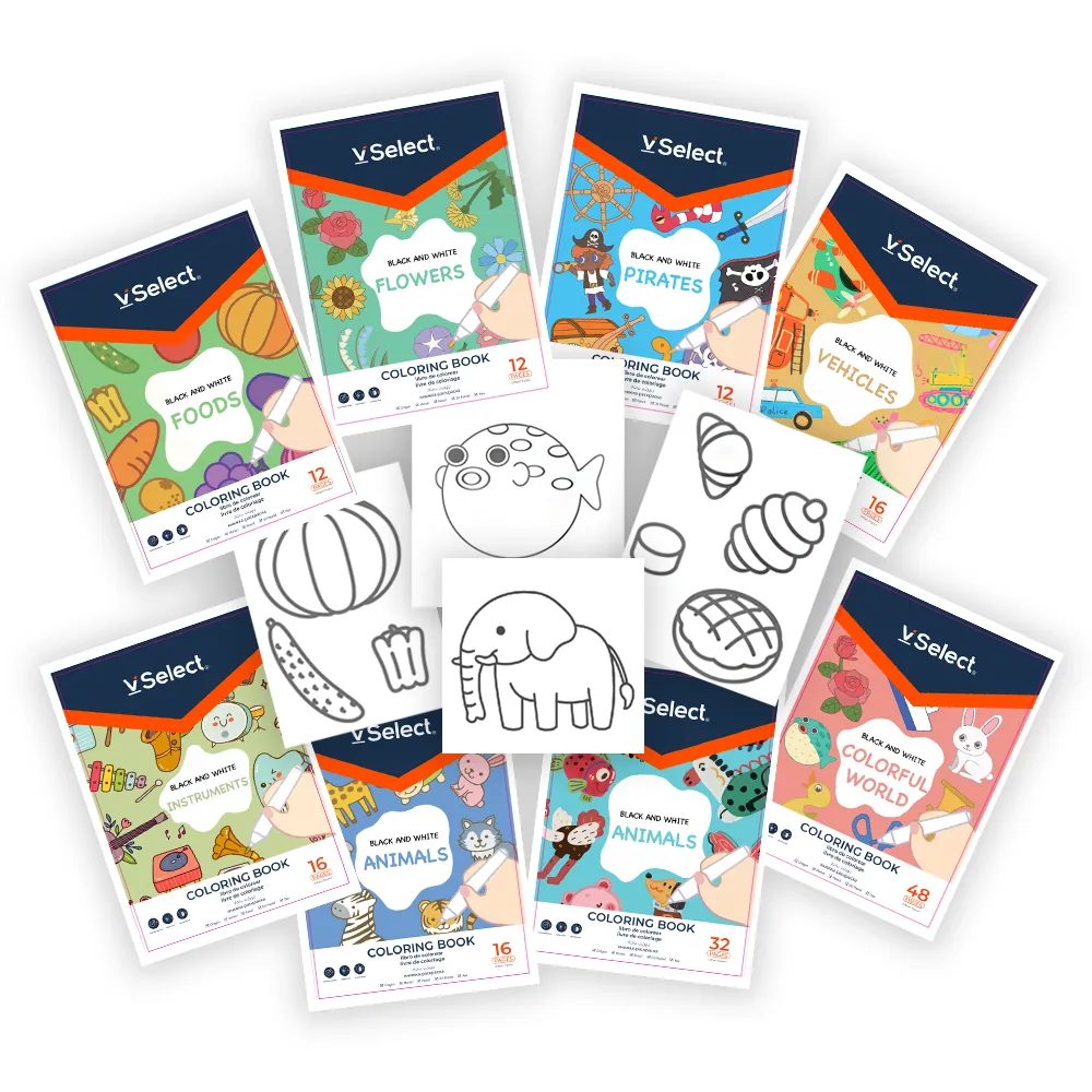 VSelect - 8 Colouring Books for Kids, Aged 2-5, 164 Pages of Fun Patterns