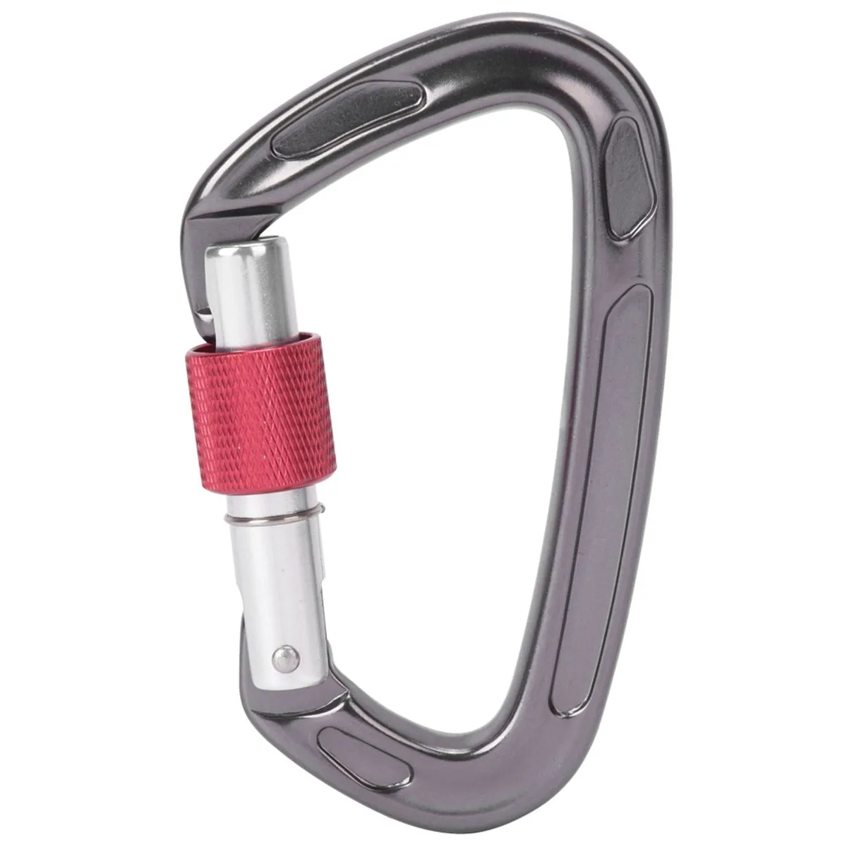Gray 7075 Aviation Aluminum Master Lock Carabiner Car Accessories