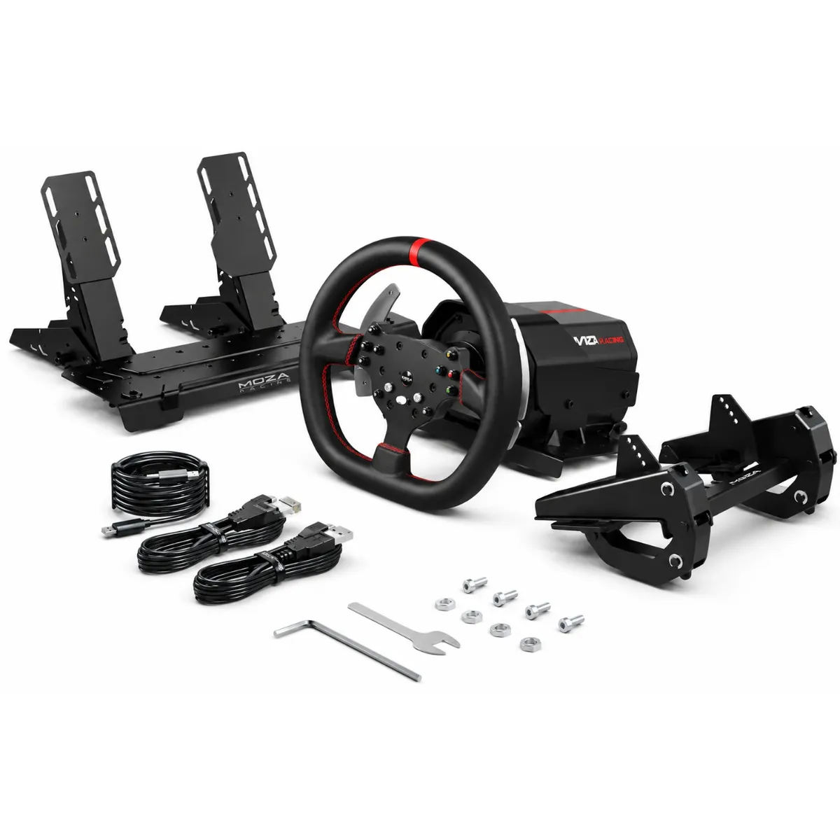 PXN V10 Ultra Racing Steering Wheel & Pedal Simulator Gaming Set
