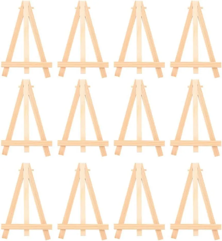 20pcs Decorative Wooden Display Stands for Art Photos and Crafts