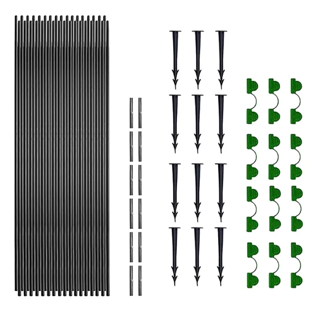 Garden Greenhouse Fibreglass Support Tunnel Hoops For Raised Beds - 30 Piece