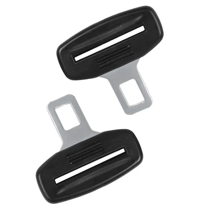 IPSTYLE Universal Car Seat Belt Buckle Alarm Silencer Clips - 2Piece - Black