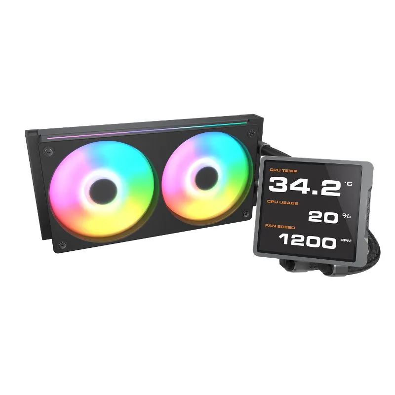 Cougar Poseidon Vistek Pro ARGB AIO CPU Liquid Cooler - 240mm - Black