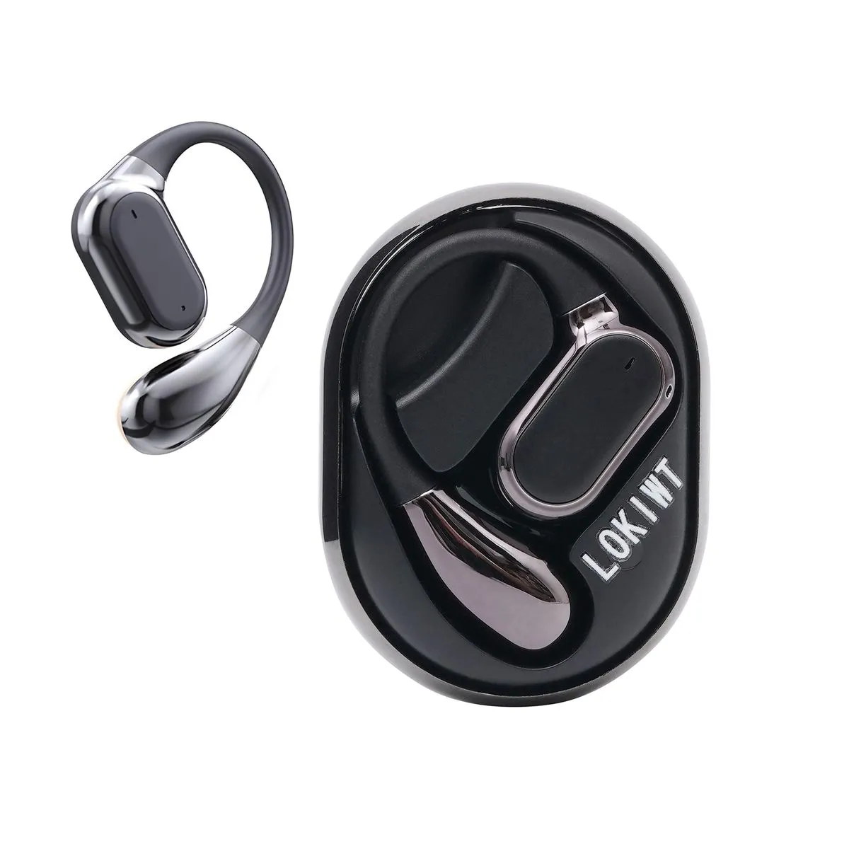 LOKIWT Sport Wireless Earbuds Bluetooth 5.4 Open-Ear Headphones Lightweight