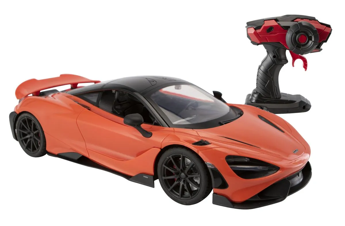 RW Toys 1/12 R/C Mclaren 765LT (10km/h) - Orange (38cm) with USB Charger