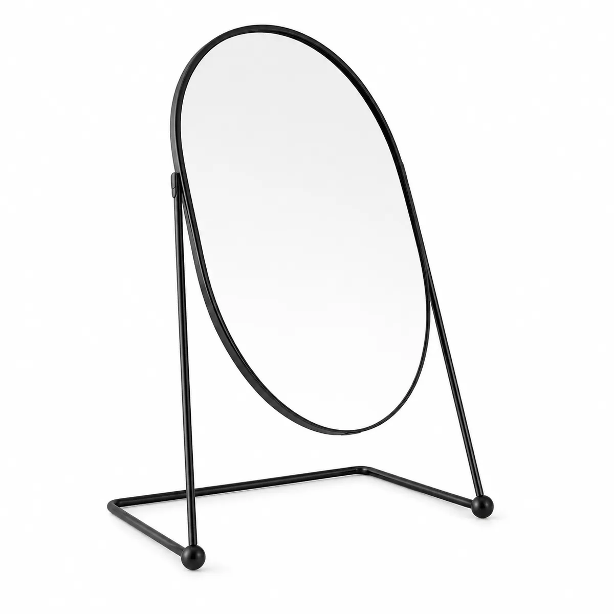 DH Living Vanity Mirror with Black Metal Frame - Modern Tabletop