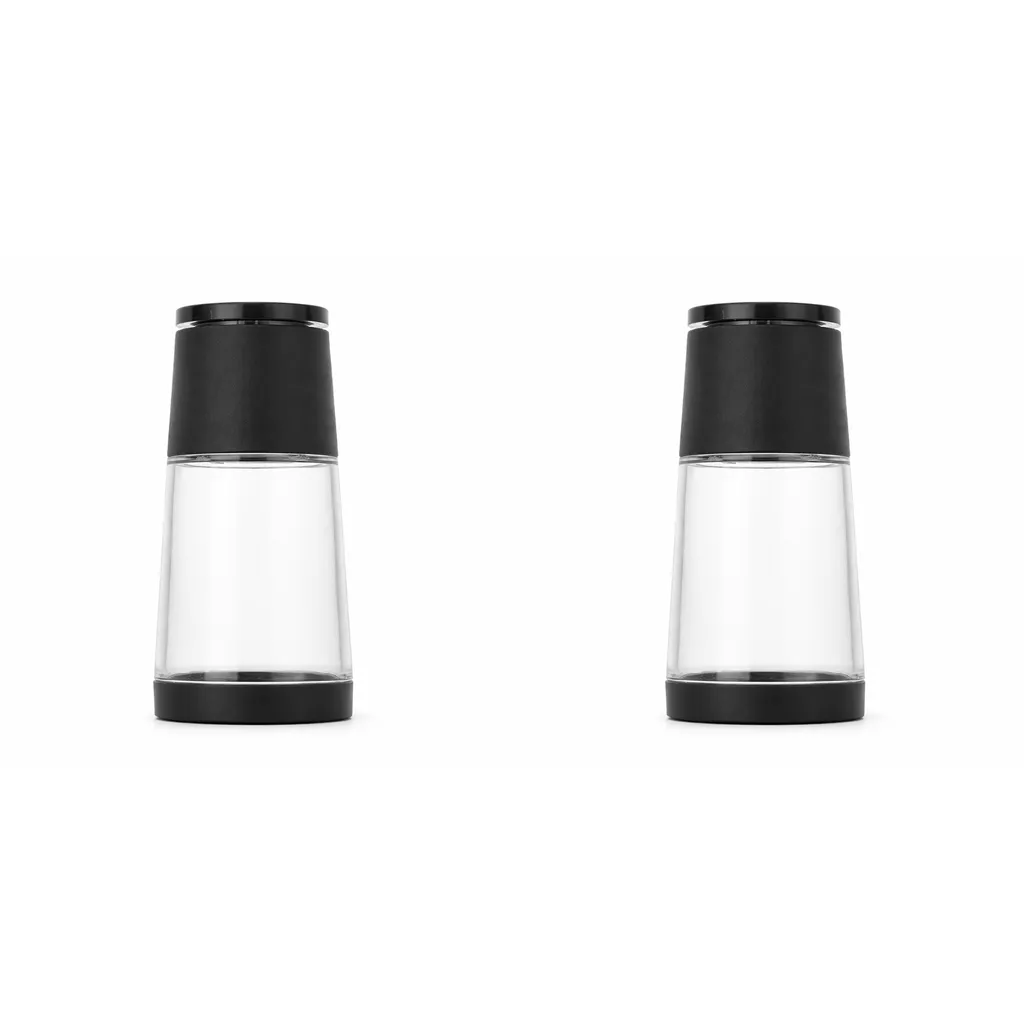 2 Pack - Compact Manual Spice Grinder - Black