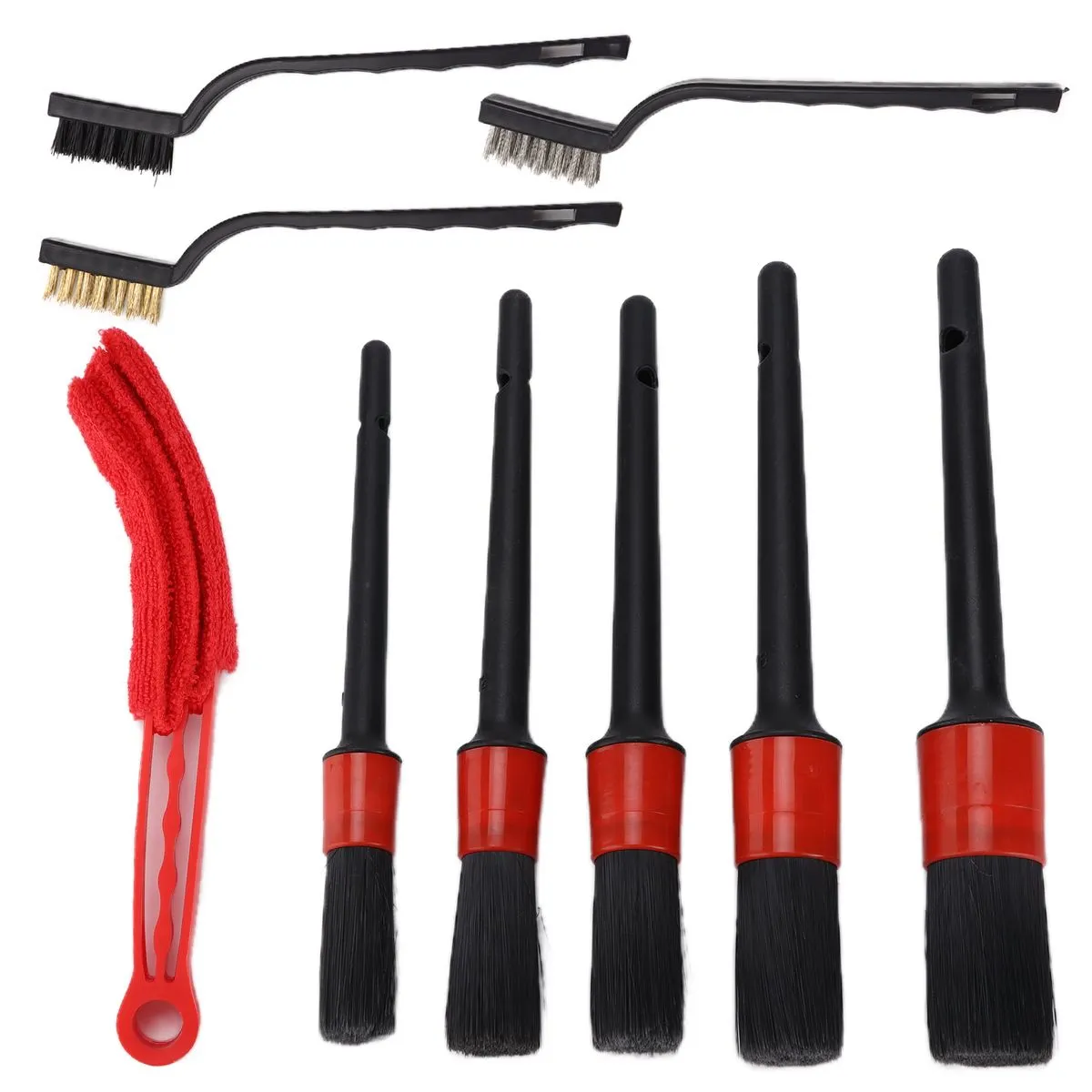 9 Pieces Car Cleaning Brush Set for Wheels & Exterior