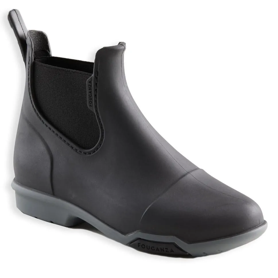 Fouganza Kids Horse Riding Boots 100 - Black