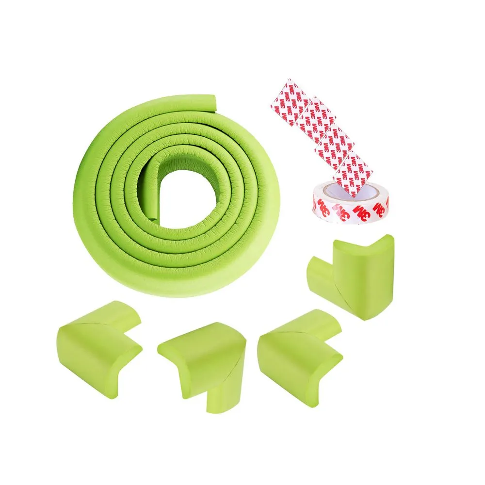 Child Baby Safety Corner Furniture Protector Strip Set - Green