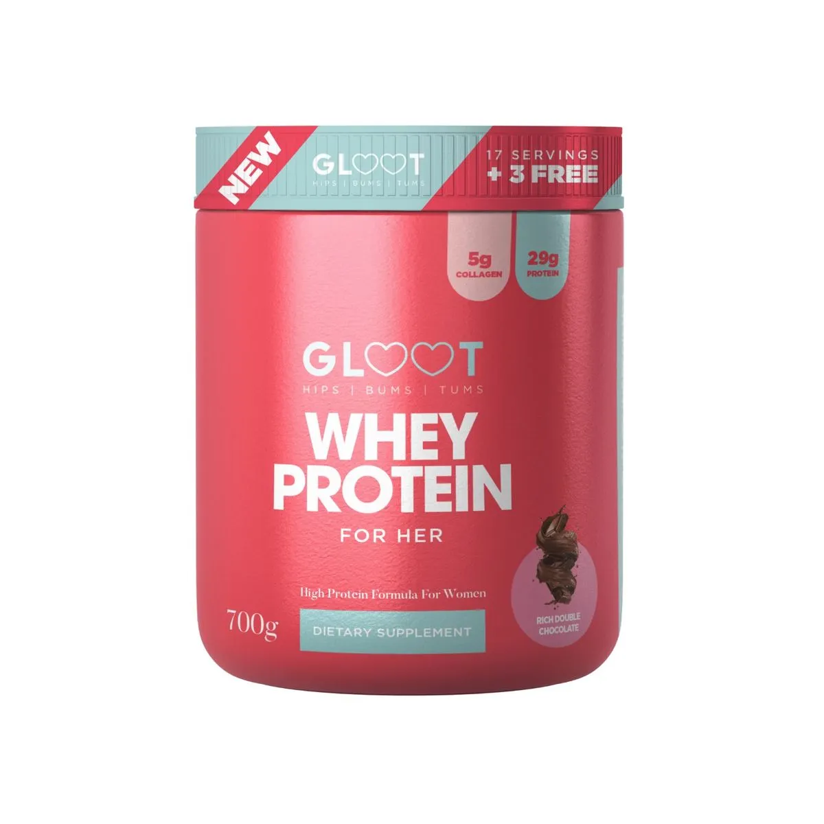 Gloot Whey Protein for Her - Rich Double Chocolate