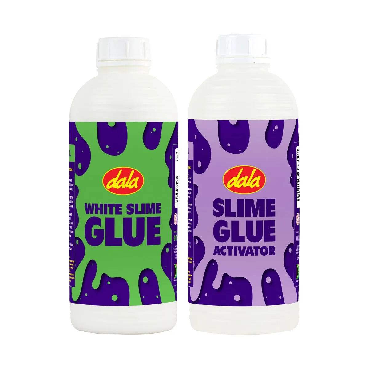 Dala Slime glue activator 1L and White slime glue 1L kit