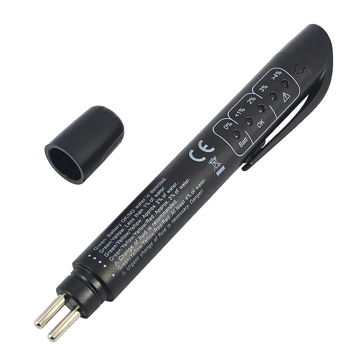 Brake Fluid Tester Pen with 5 LED Indicators Diagnostic Cars Testing Tool