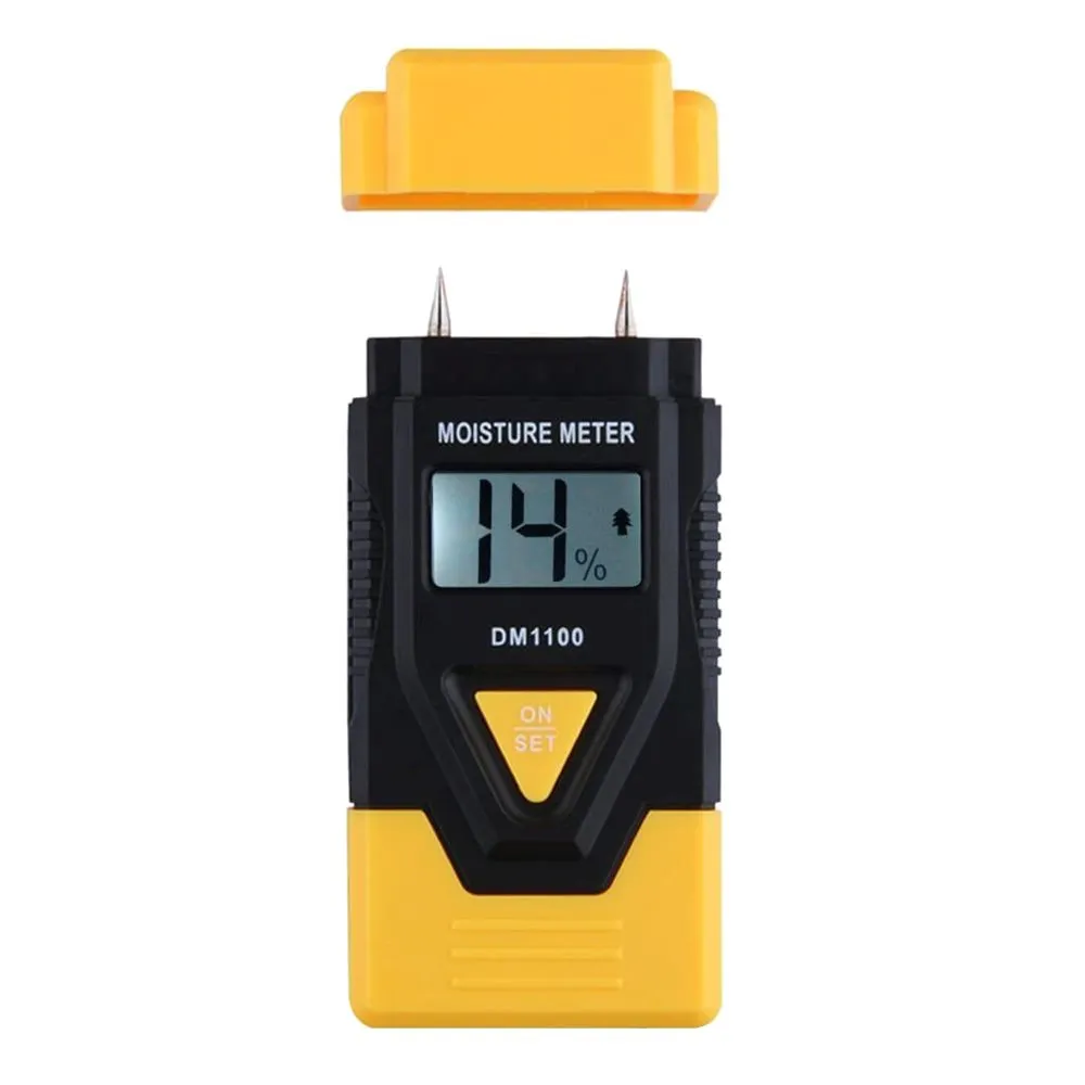 Digital Moisture Meter for Damp Temperature Wood Plaster Concrete Mortar