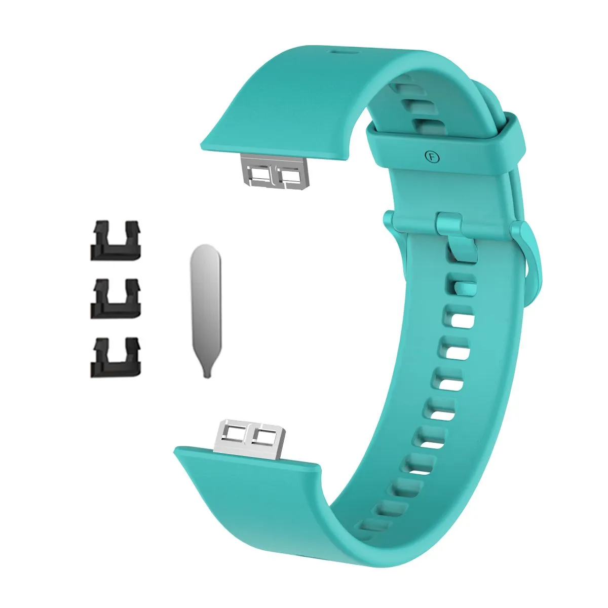 Tinotec Silicone Watch Strap Compatible with Huawei Watch Fit (Gen 1) - Aqua 