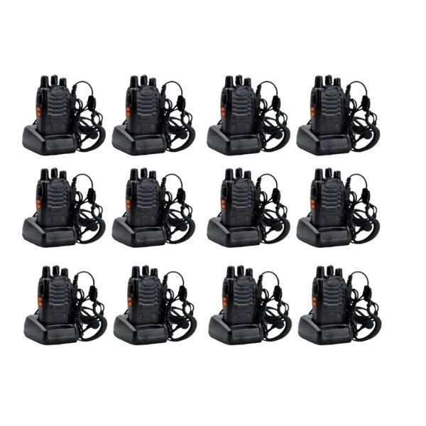 12 pack of 16-Channel UHF 400-470MHz Walkie Talkie 2 Way Radio