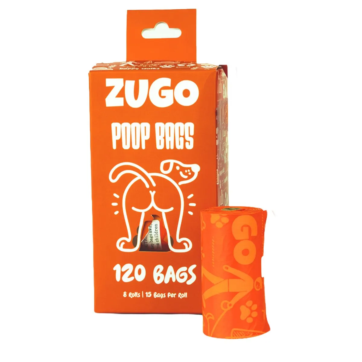 Zugo Poop Bags - 8 Rolls