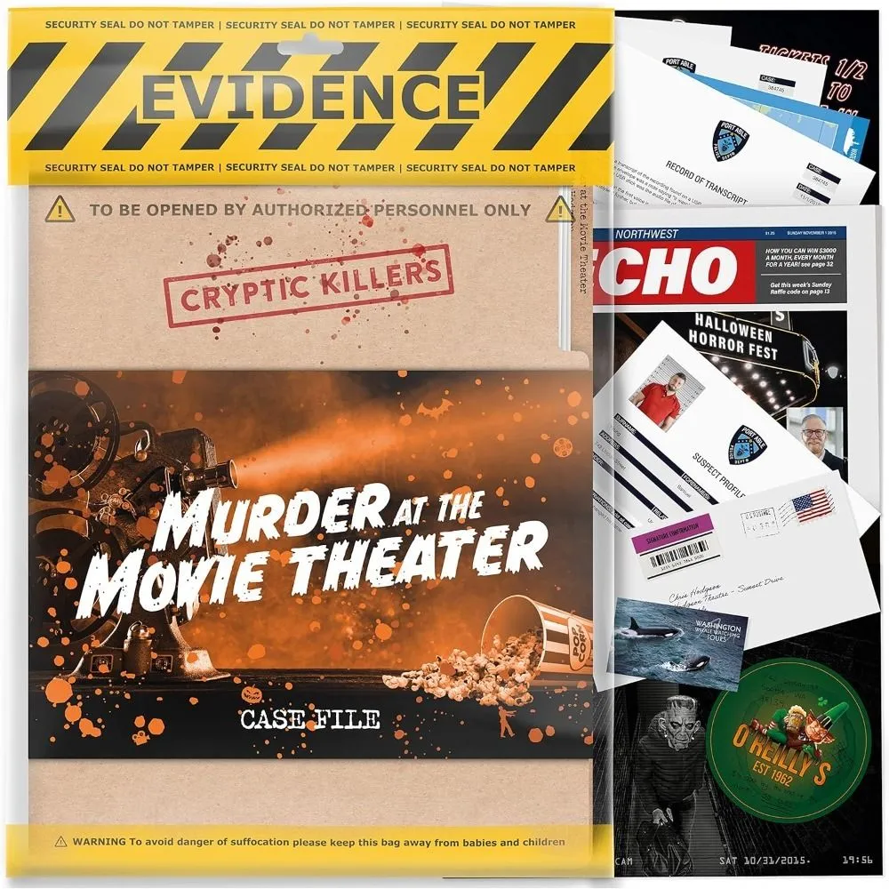 Cryptic Killers Unsolved Murder Mystery Game - Cold Case File Investigation