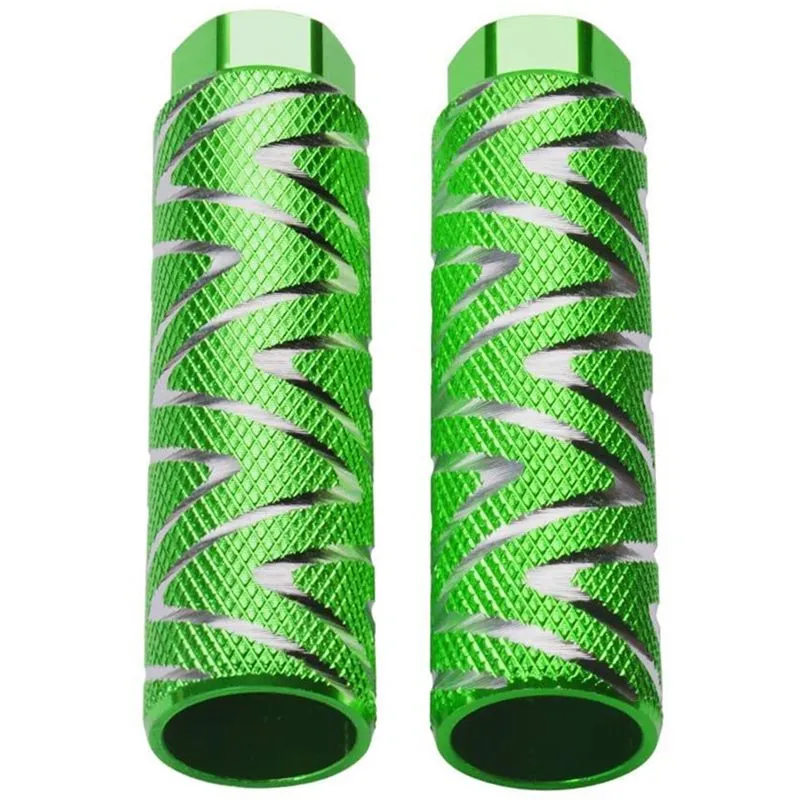 2 Pcs Aluminum Alloy Bike Pegs Bmx Pedals Fit 3/8 Inch Axles