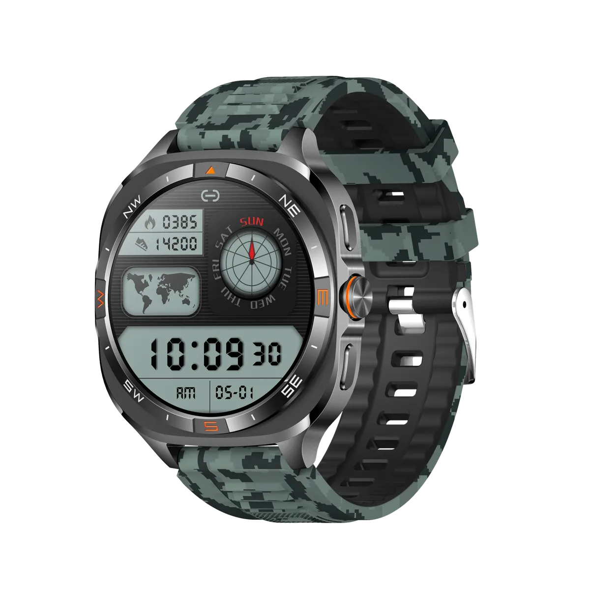 1.46" Smart Watch for Men GPS, 5ATM Waterproof Watch, 150+ Sport Mode