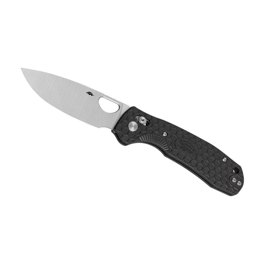 Honey Badger Cross-Bolt Pocket Knife With Drop Point Blade Pocket Knife - Black