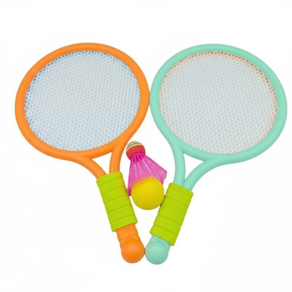 Lightweight Badminton Set with Rackets, Shuttlecocks & Carry Bag