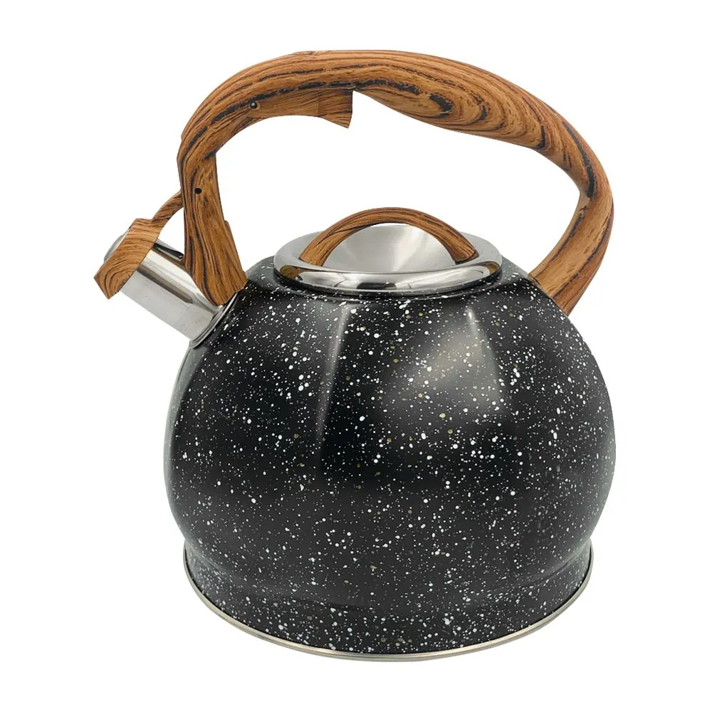 High Quality Grade Stainless Steel Stovetop Whistling Kettle - 3.5 Litre - Black