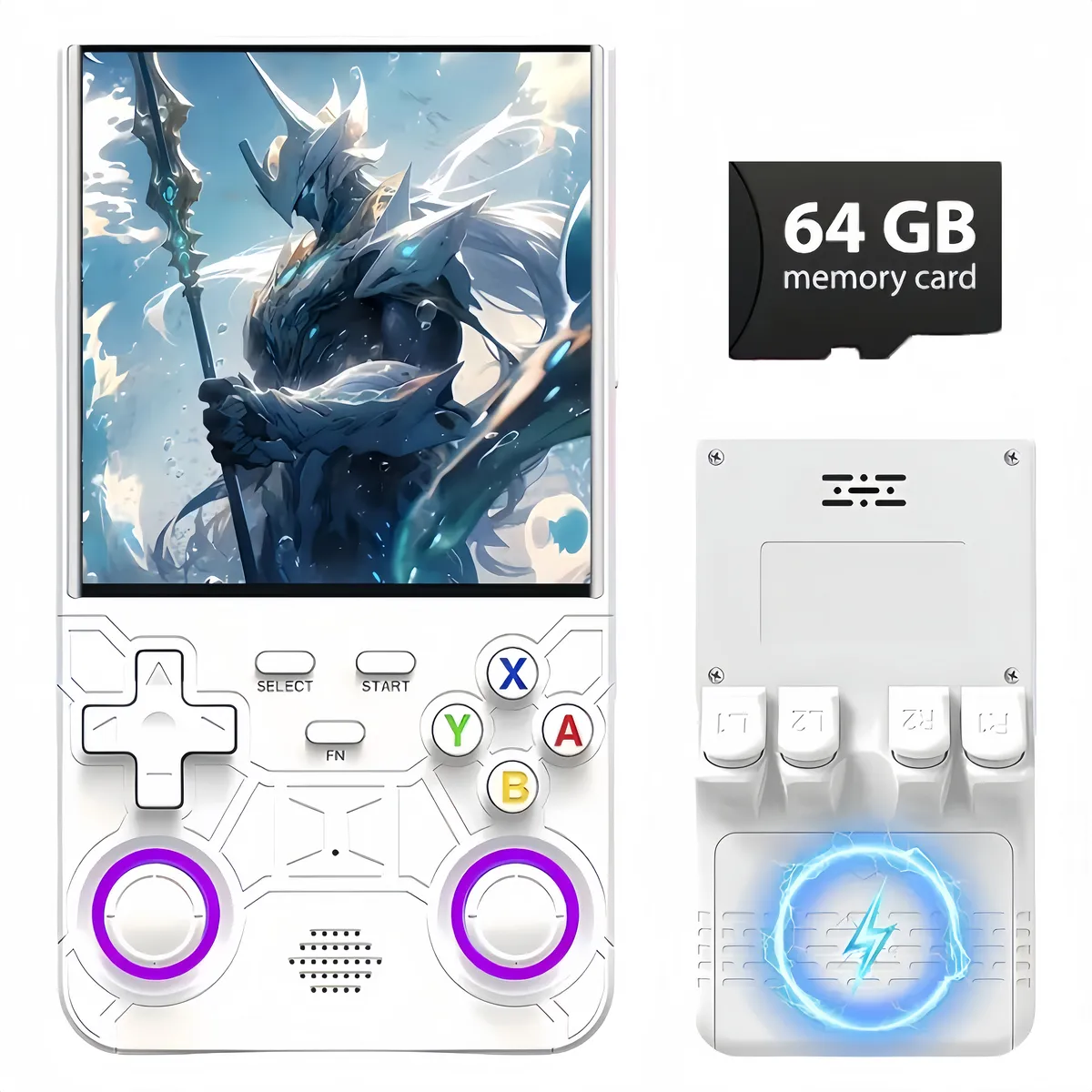 R36 Ultra Handheld Game Console, 4" IPS HD Screen, 64GB, Retro Gaming