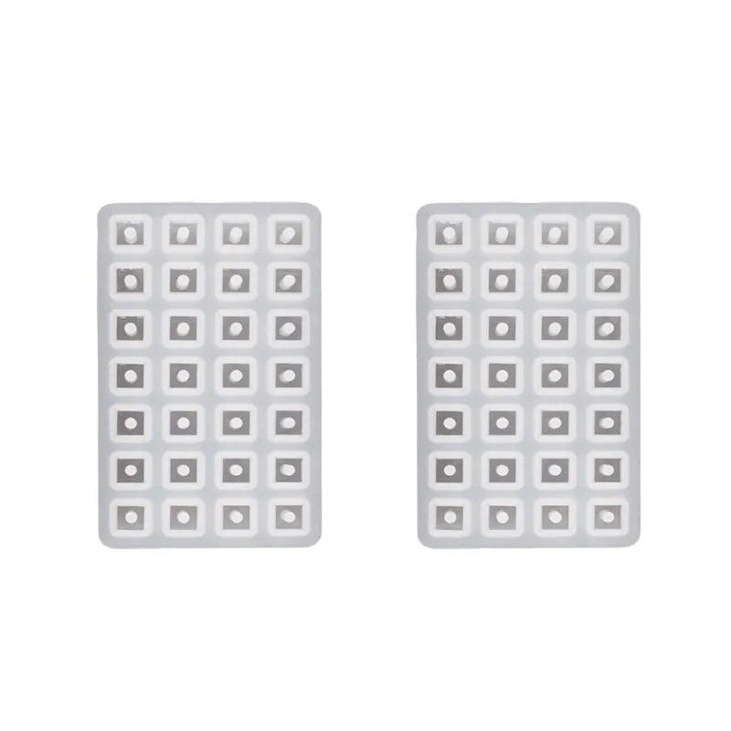 2Pcs Alphabet Bead Silicone Molds Letter Cube Resin Casting Moulds