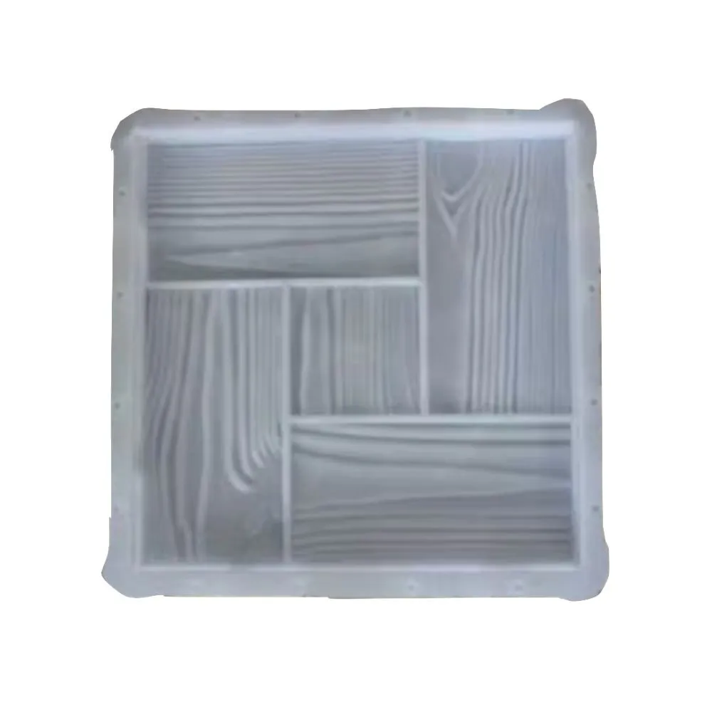 Plastic Path Tile Wooden Pattern Brick Cement Clay Mold - 30cm