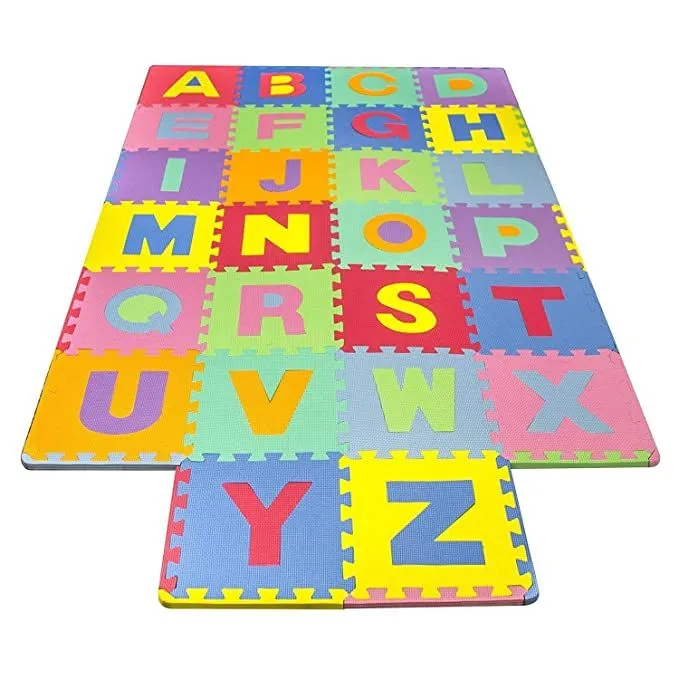 26 Pieces Kids Alphabet Puzzle Foam Floor Mat