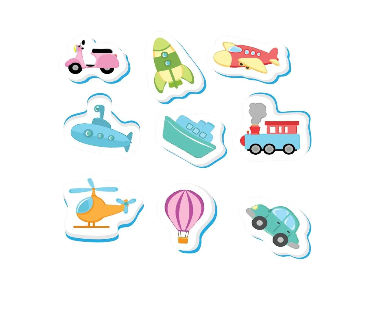 Transport Foam Bath Toys - Safe & Fun Water Play for Kids