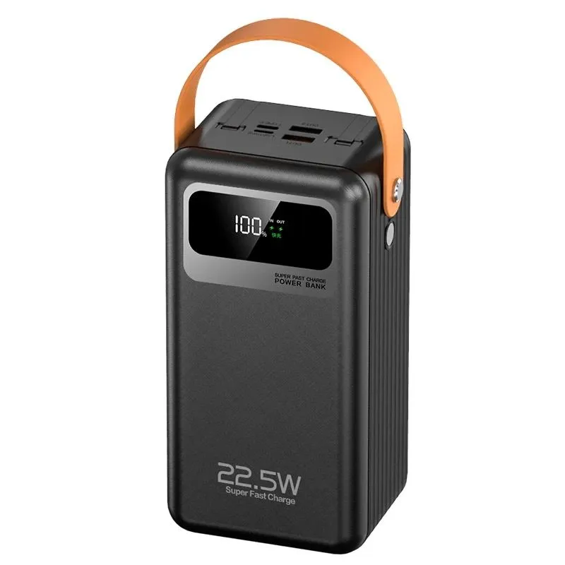 Fast Charging Large Capacity 60000mAh Power Bank - Black