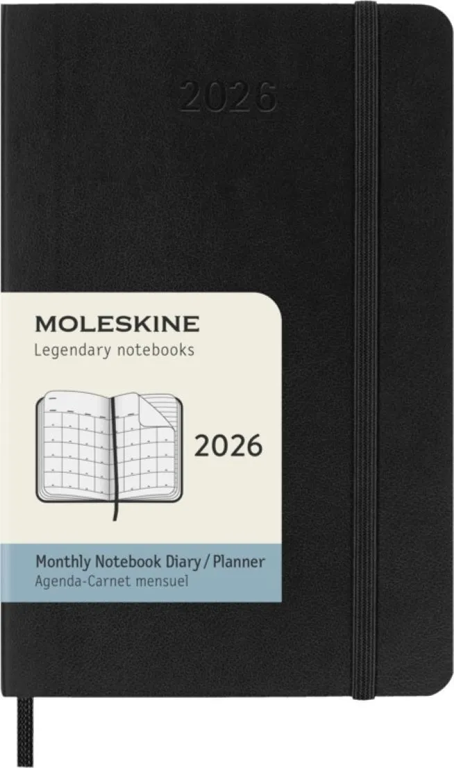 2026 12m Black Pocket Monthly Soft