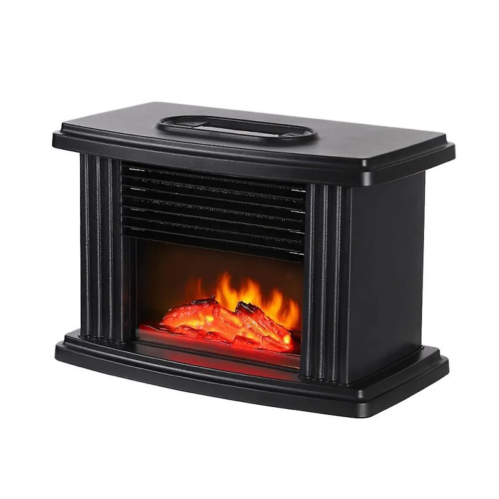 Electric Fireplace Heater With Adjustable Flame and Remote Control
