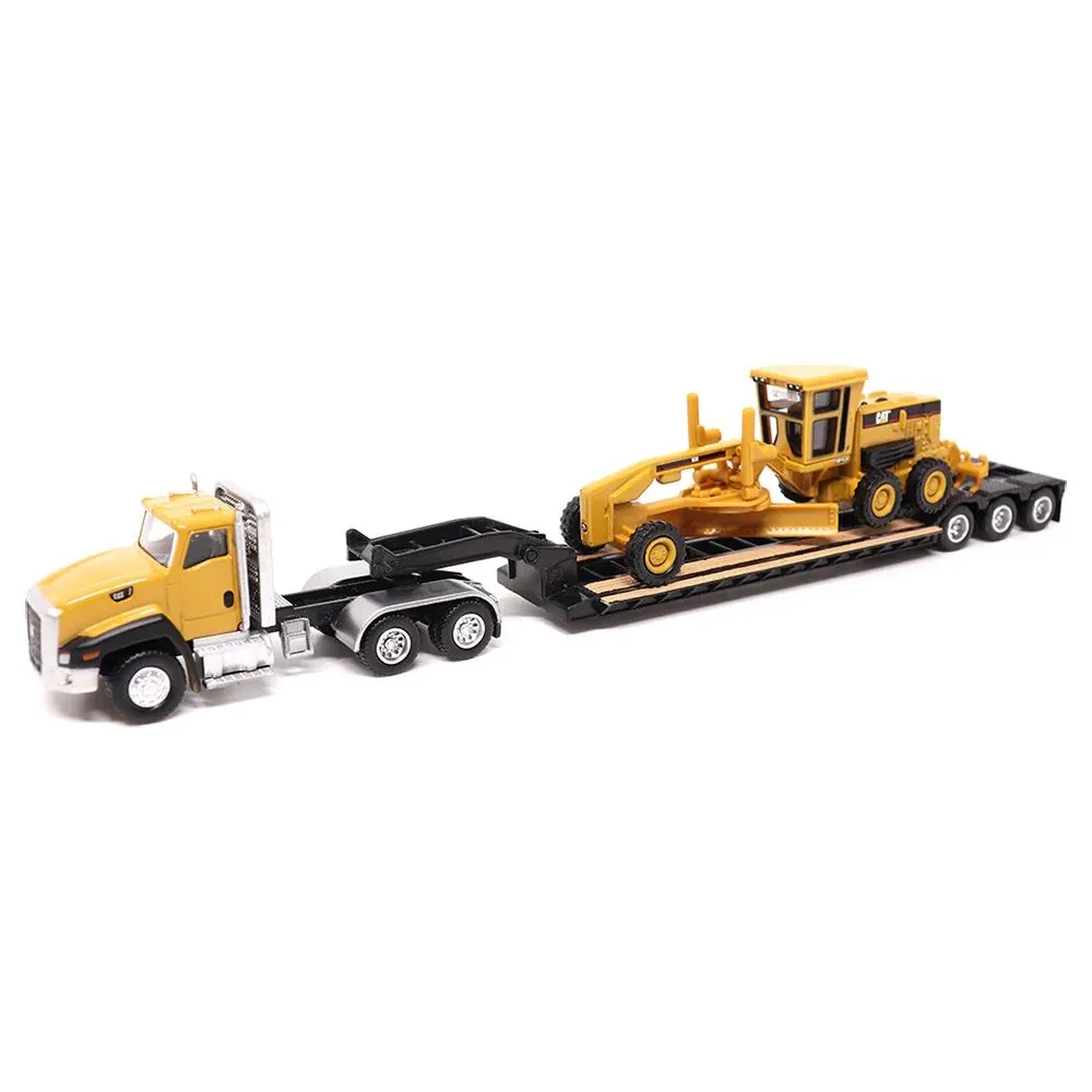 Diecast Masters 1/87 CAT CT660 w/Trailer & 163H Motor Grader Diecast Model