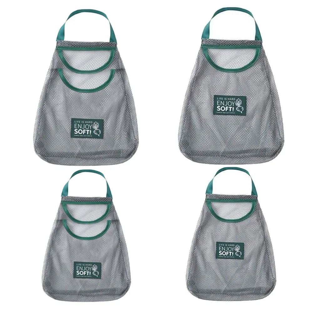 Home Organising Multi Use Household Item Storage Mesh Bag Set of 4