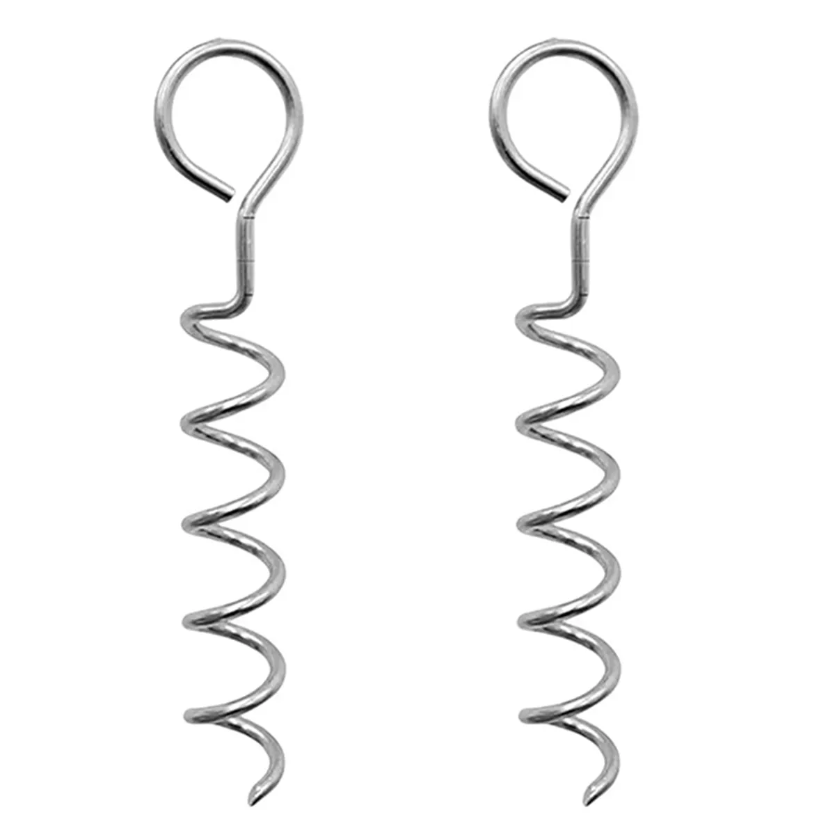 Corkscrew Shape Trampoline Anchor Kit Steel Spiral Stakes B