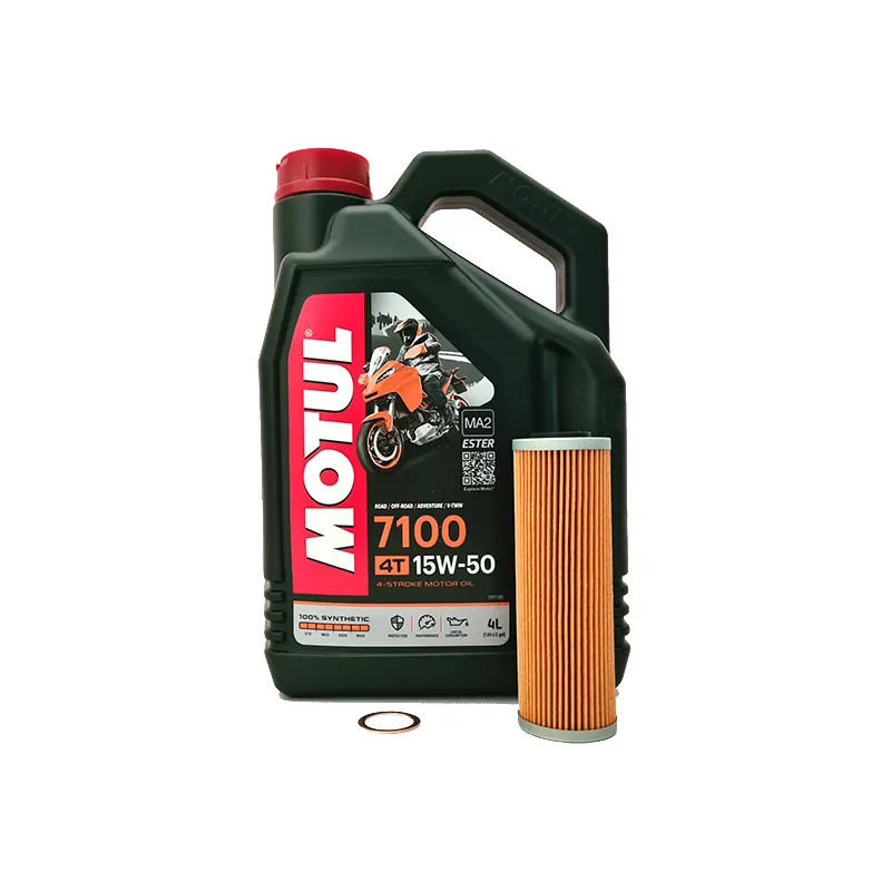 Ducati Panigale Oil Service Kit with Motul 7100 15W50 oil