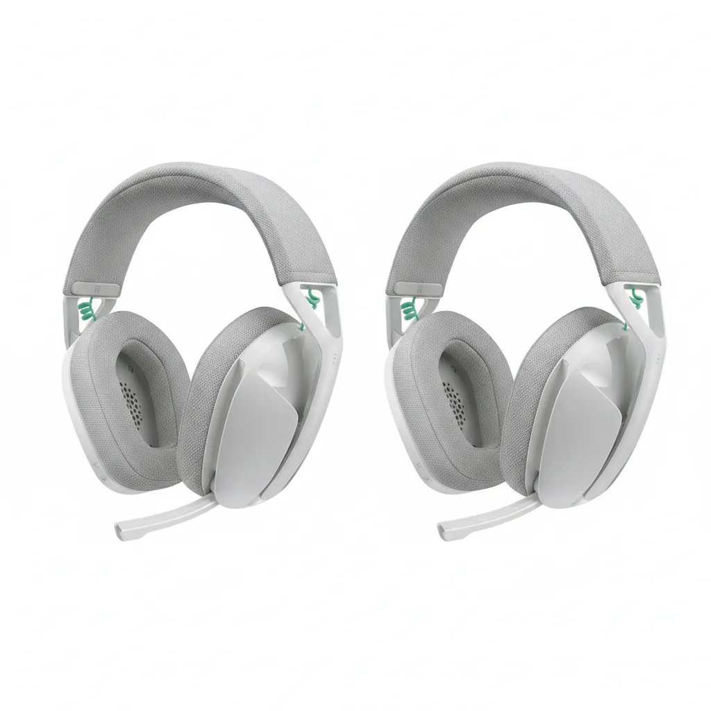 Logitech G321 Wireless Gaming Headset - Over-Ear, Bluetooth, White - 2 Pack