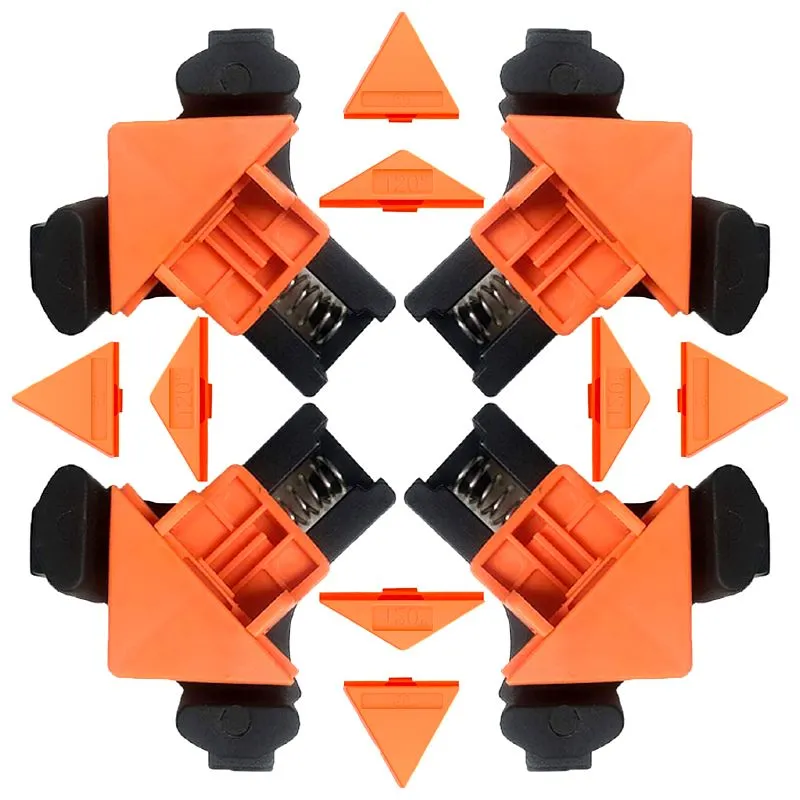 4PK 60/90/120 Degree Corner Clamp Multi Angle Fixing WoodWorking Frame tool