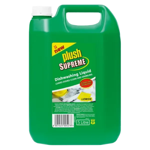 Plush Dishwashing Liquid Lemon 5lt